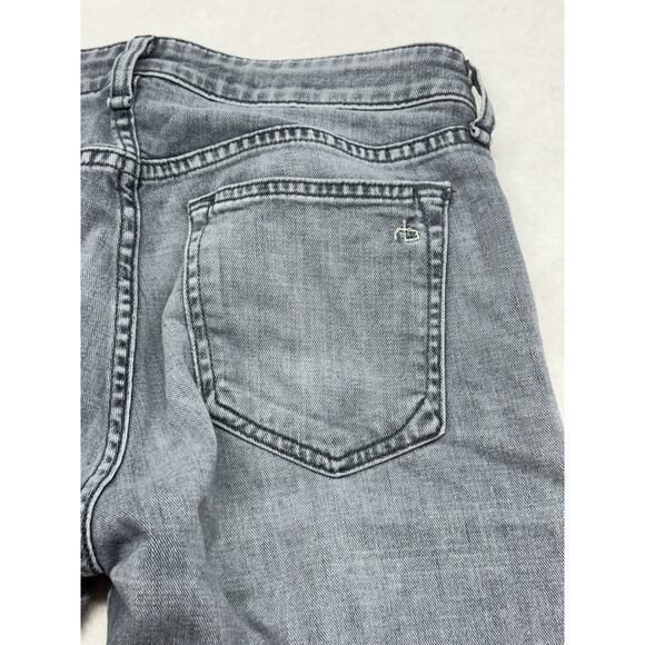Rag & Bone Womens Jeans 24 Dre Low Rise Slim Boyfriend Gray Hemmed - Picture 10 of 10